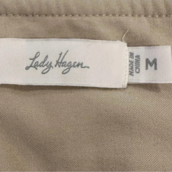 Lady Hagen Khaki Golf Athletic Shorts With Pockets Size M - Picture 8 of 10